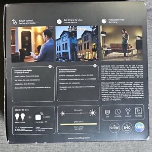 Philips Smart Lighting System with Black and Gray Design